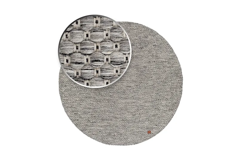 Torekov Ullmatta Rund 200 cm - Grå - Textilier & mattor - Mattor - Modern matta - Ullmattor
