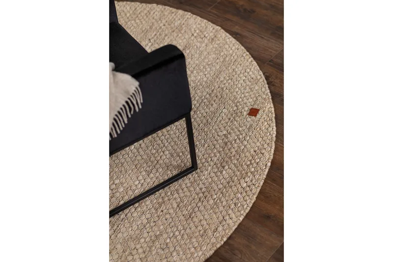 Torekov Ullmatta Rund 300 cm - Linne - Textilier & mattor - Mattor - Modern matta - Ullmattor