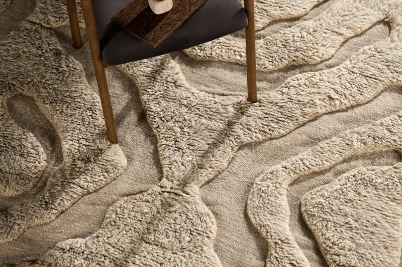 Trondheim x Josefin Lustig Ullmatta 402x400 cm Beige - Vind - Textilier & mattor - Mattor - Modern matta - Ullmattor