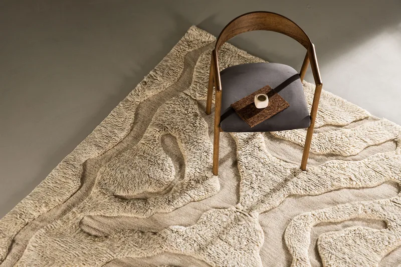Trondheim x Josefin Lustig Ullmatta 402x400 cm Beige - Vind - Textilier & mattor - Mattor - Modern matta - Ullmattor
