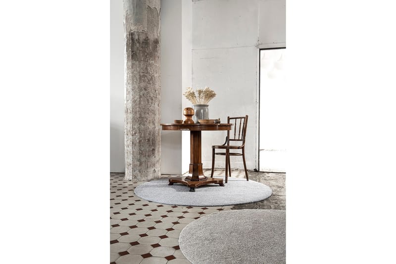 Viita Matta Rund 160 cm Grå - VM Carpets - Textilier & mattor - Mattor - Modern matta - Ullmattor