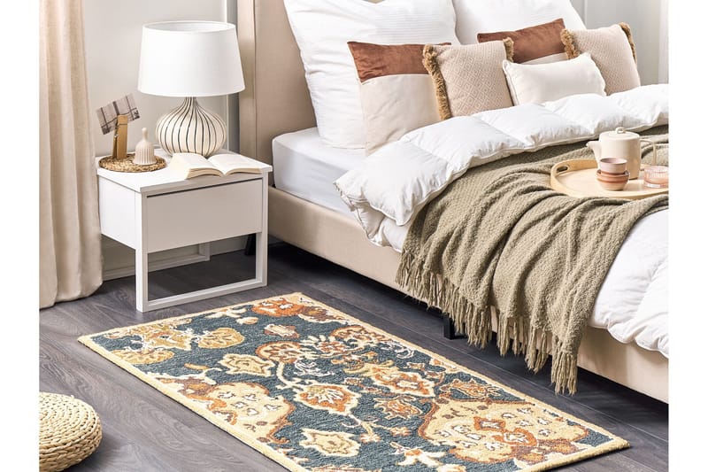 Umurlu Ryamatta 80x150 cm Kvadratisk - Grå - Textilier & mattor - Mattor - Modern matta - Ryamattor