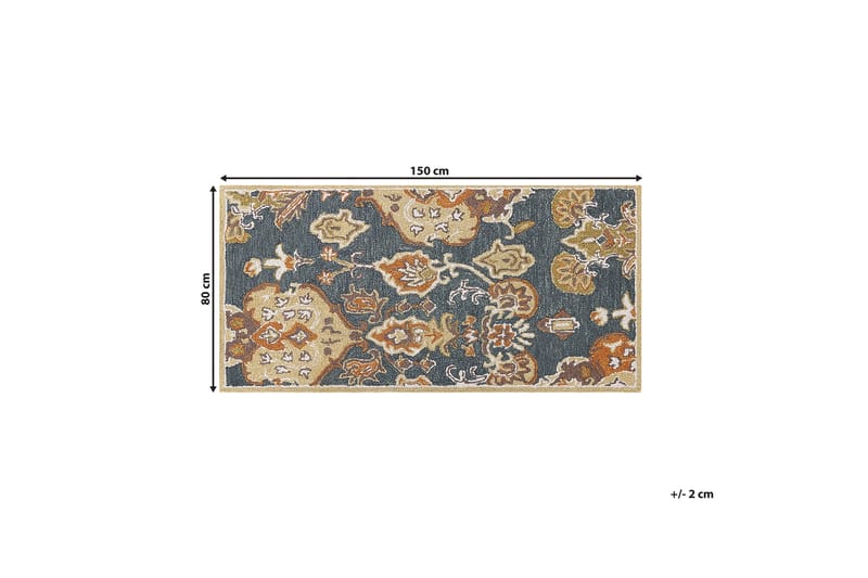 Umurlu Ryamatta 80x150 cm Kvadratisk Grå - Textilier & mattor - Mattor - Modern matta - Ullmattor