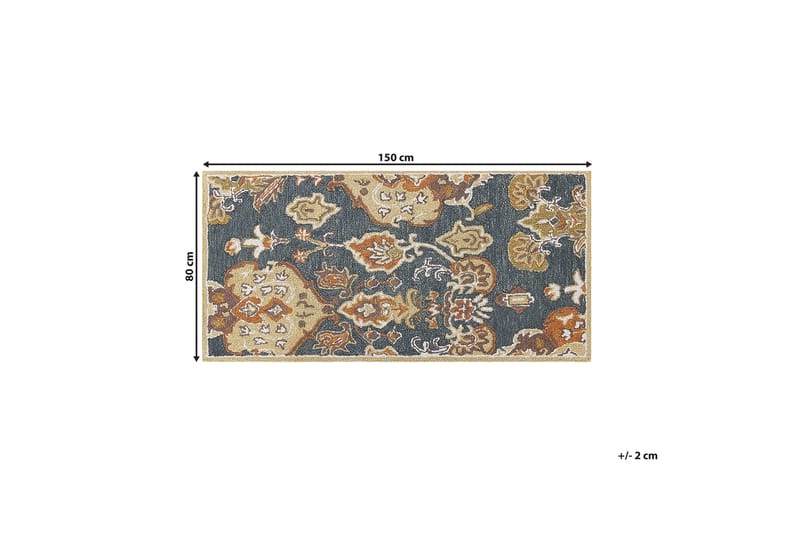 Umurlu Ryamatta 80x150 cm Kvadratisk - Grå - Textilier & mattor - Mattor - Modern matta - Ryamattor