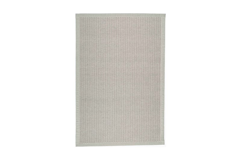 VALKEA Matta Rund 133 cm Beige/Grå - Ullmattor