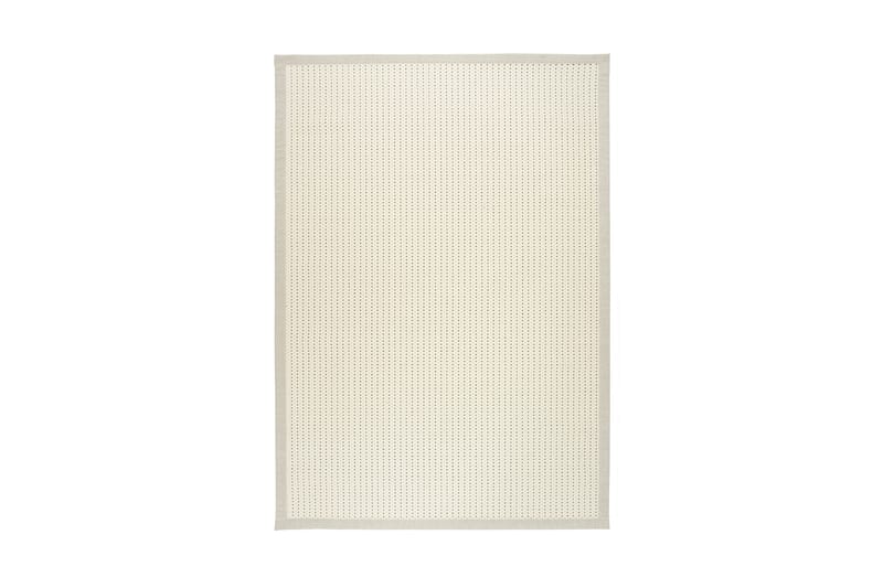 VALKEA Matta Rund 240 cm Vit/Svart - Vm Carpet - Ullmattor
