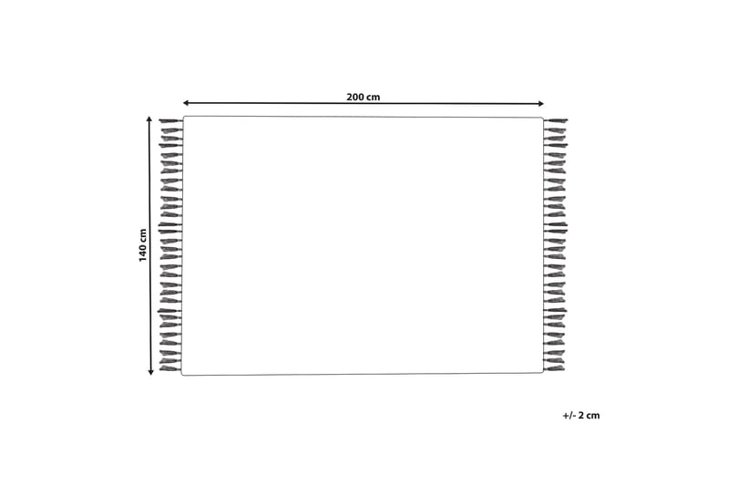 Varser Bomullsmatta 140x200 cm - Blå - Textilier & mattor - Mattor - Modern matta - Bomullsmattor