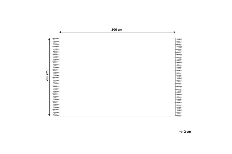Varser Bomullsmatta 200x300 cm - Blå - Textilier & mattor - Mattor - Modern matta - Bomullsmattor
