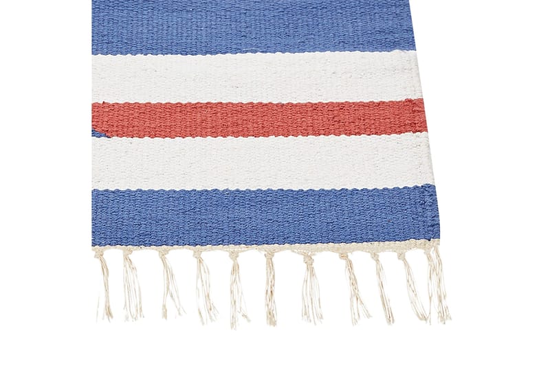 Varser Bomullsmatta 80x300 cm - Blå - Textilier & mattor - Mattor - Modern matta - Bomullsmattor