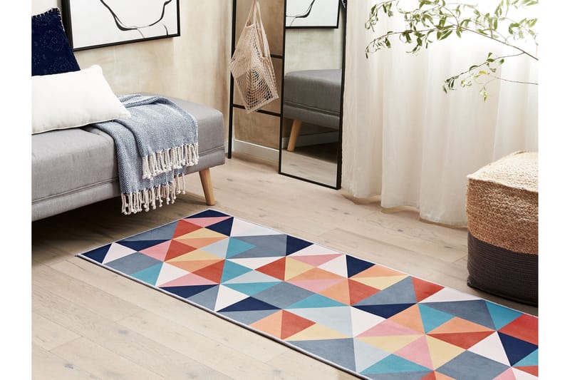 Villukuri Ryamatta 80x200 cm Röd - Textilier & mattor - Mattor - Modern matta - Ryamattor