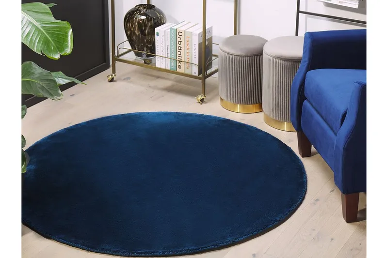 Brinckman Viskosmatta 140 cm Rund - Marinblå - Textilier & mattor - Mattor - Modern matta - Viskosmattor