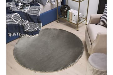 Brinckman Viskosmatta Rund 140 cm - Mörkgrå - Textilier & mattor - Mattor - Modern matta - Viskosmattor
