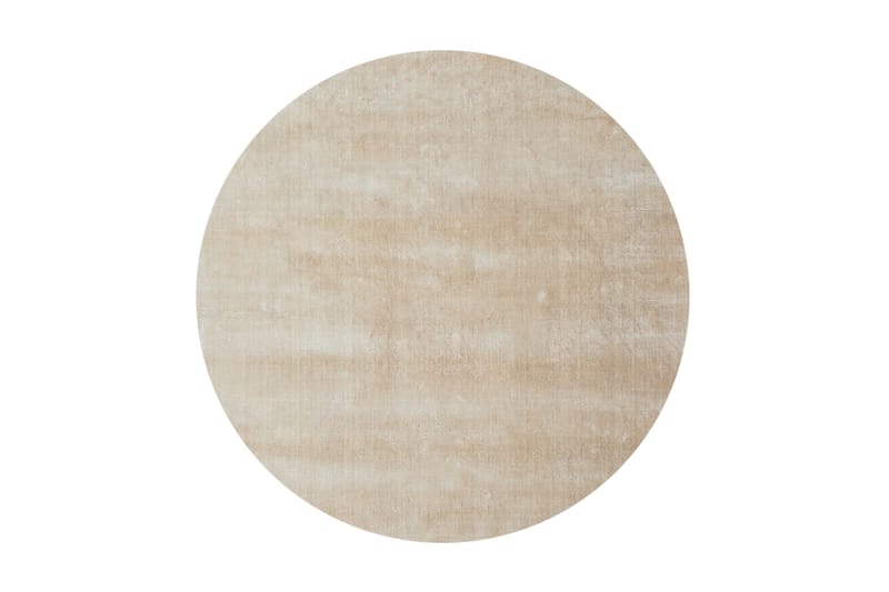 CLASSIC Viskosmatta Rund Ø135 cm Beige - Textilier & mattor - Mattor - Modern matta - Viskosmattor