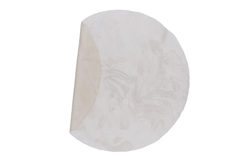 Nina Polyestermatta Rund 200 cm - Vit - Textilier & mattor - Mattor - Modern matta - Viskosmattor