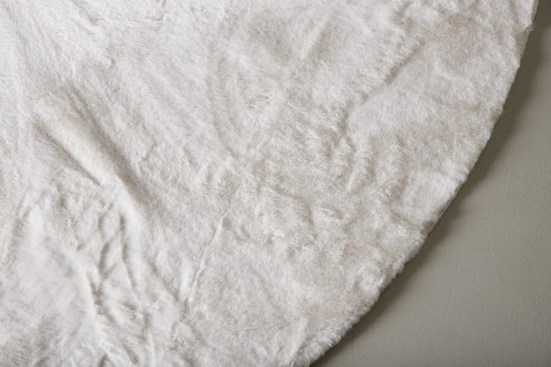 Nina Polyestermatta Rund 200 cm - Vit - Textilier & mattor - Mattor - Modern matta - Viskosmattor