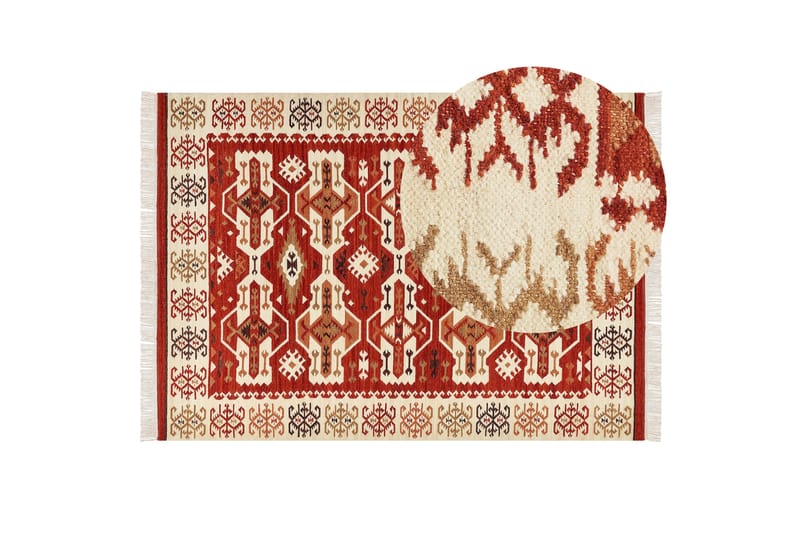 Voskevaz Ullmatta 200x300 cm Orange - Textilier & mattor - Mattor - Modern matta - Ullmattor