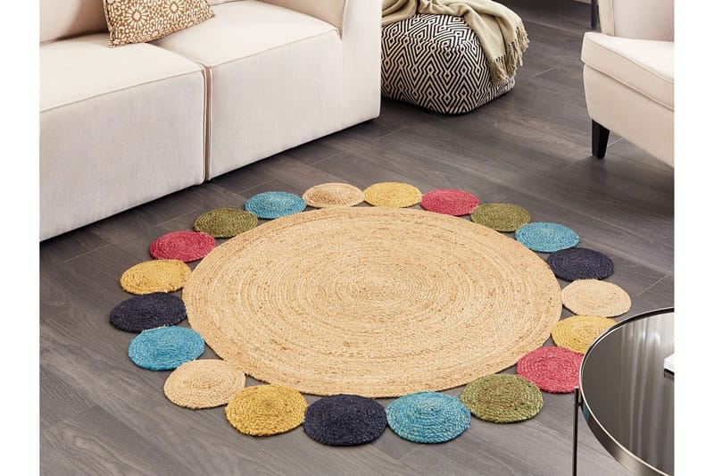 Vostan Jutematta 140 cm Rund - Beige - Textilier & mattor - Mattor - Modern matta - Jutemattor & sisalmattor