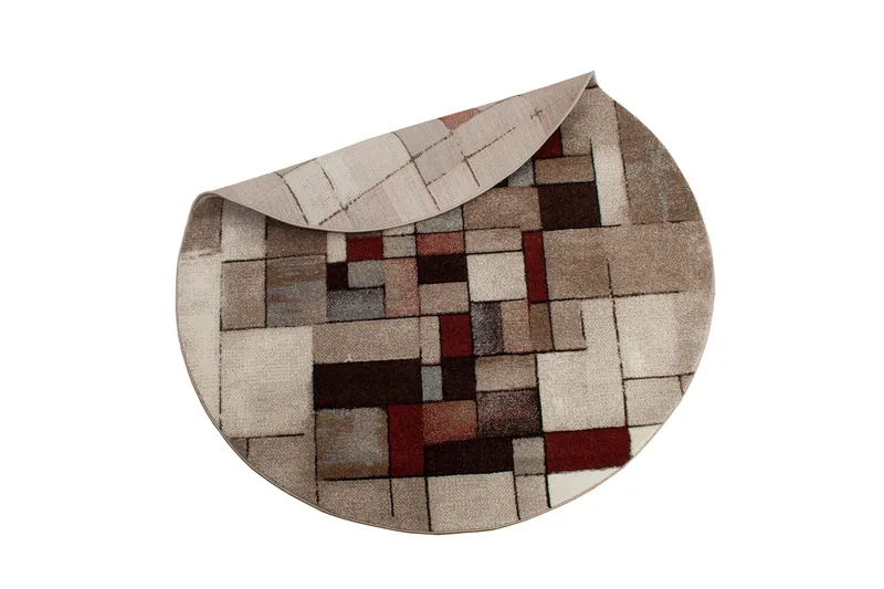 London Friezematta Rund 120 - Sand - Textilier & mattor - Mattor - Modern matta - Wiltonmattor