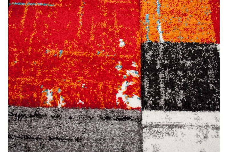 London Square Friezematta Rund 160 - Röd/Orange - Textilier & mattor - Mattor - Modern matta - Wiltonmattor