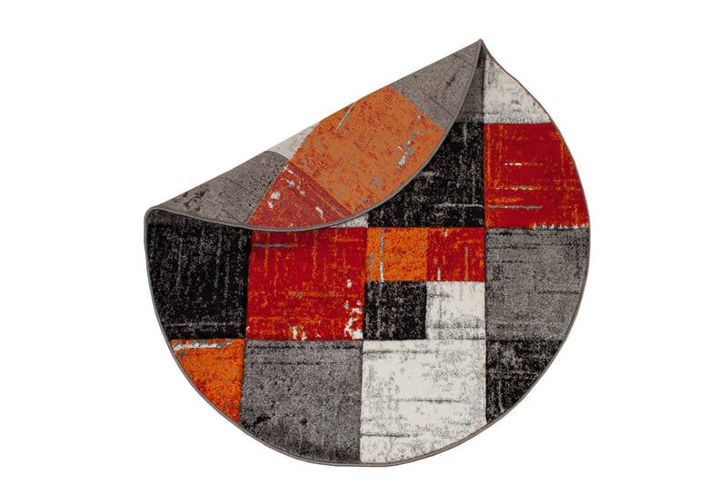 London Square Friezematta Rund 160 - Röd/Orange - Textilier & mattor - Mattor - Modern matta - Wiltonmattor