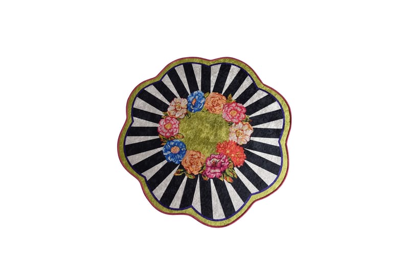 Mailegua Matta Rund 100 cm, Flerfärgad/Sammet