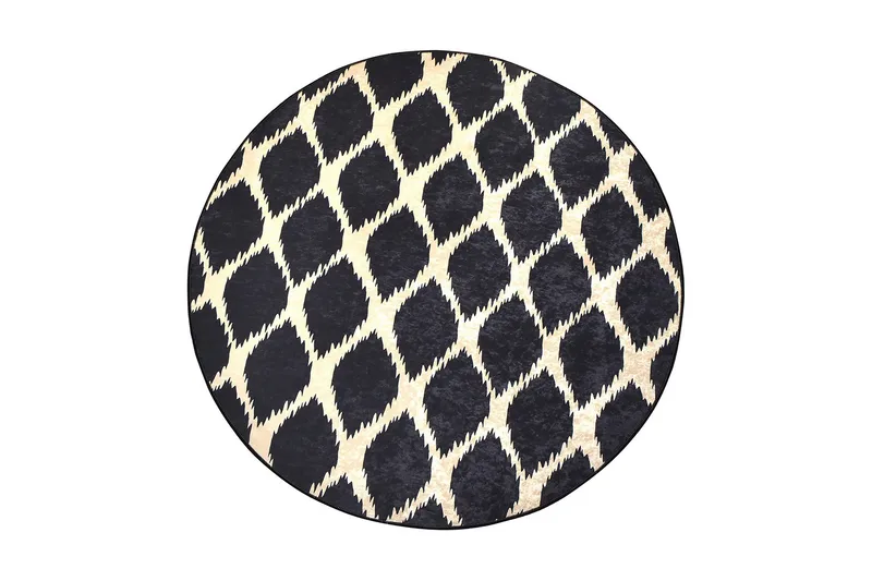 Moriti Matta Rund 100 cm, Flerfärgad/Sammet