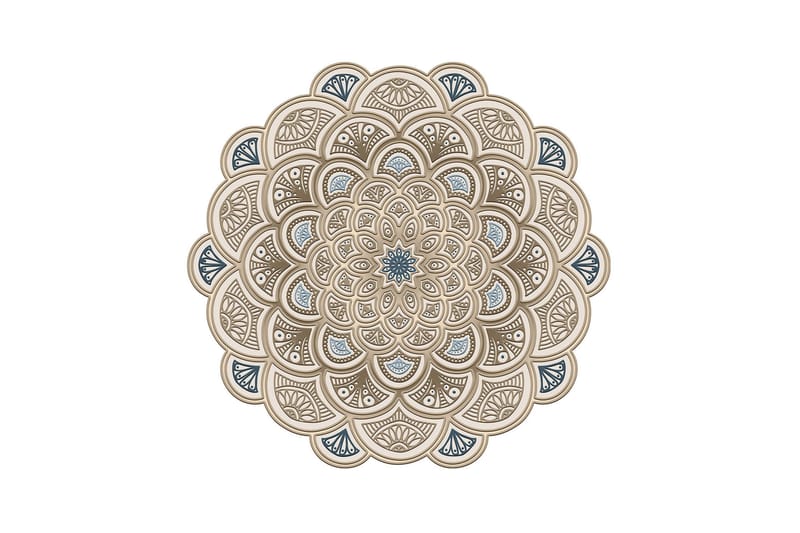 Rafat Gångmatta 100x100 cm Rektangulär - Creme - Textilier & mattor - Mattor - Modern matta - Wiltonmattor