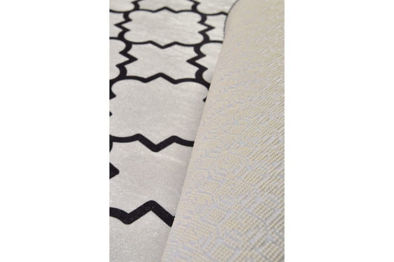 Surupa Matta Rund 100 cm - Vit/Sammet - Textilier & mattor - Mattor - Modern matta - Wiltonmattor