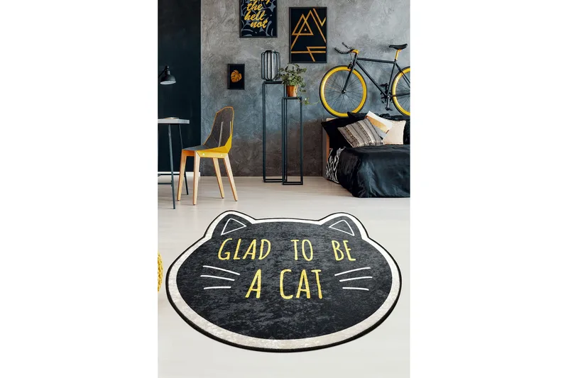 Warrigal Matta Rund 140 cm - Flerfärgad/Sammet - Textilier & mattor - Mattor - Modern matta - Wiltonmattor