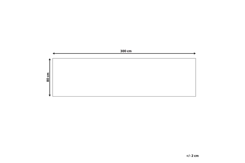 Yanoba Gångmatta 80x300 cm Beige - Textilier & mattor - Mattor - Modern matta - Gångmattor