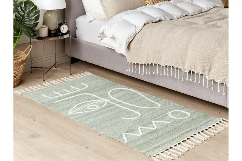 Yavu Ryamatta 80x150 cm - Grön - Textilier & mattor - Mattor - Modern matta - Ryamattor