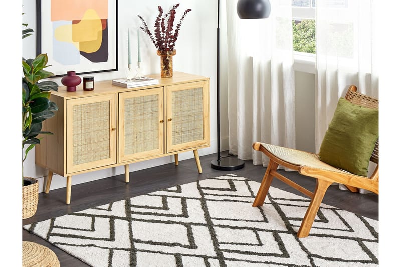 Yesilkoy Ryamatta 160x230 cm - Svart/Vit - Textilier & mattor - Mattor - Modern matta - Ryamattor