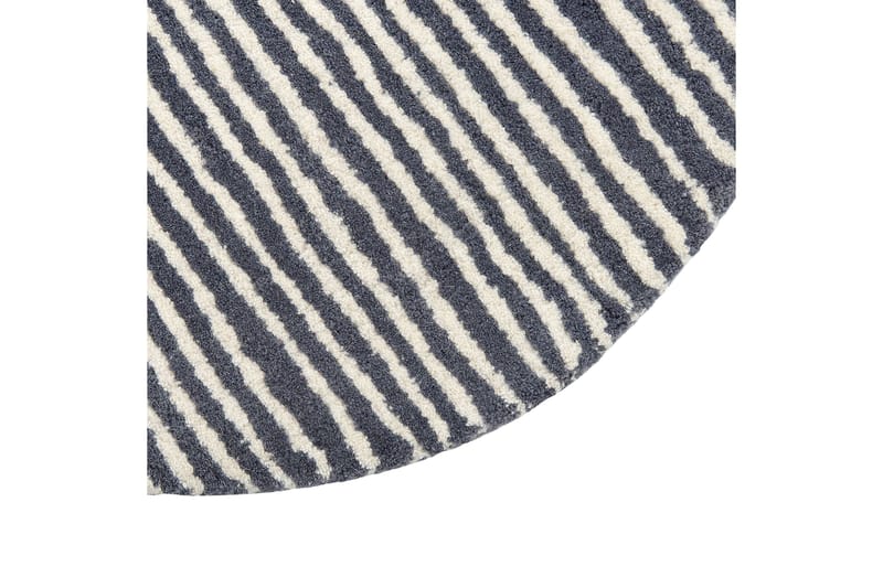 Zabol Ullmatta 140x200 cm Oval - Svart/Vit - Textilier & mattor - Mattor - Modern matta - Ullmattor