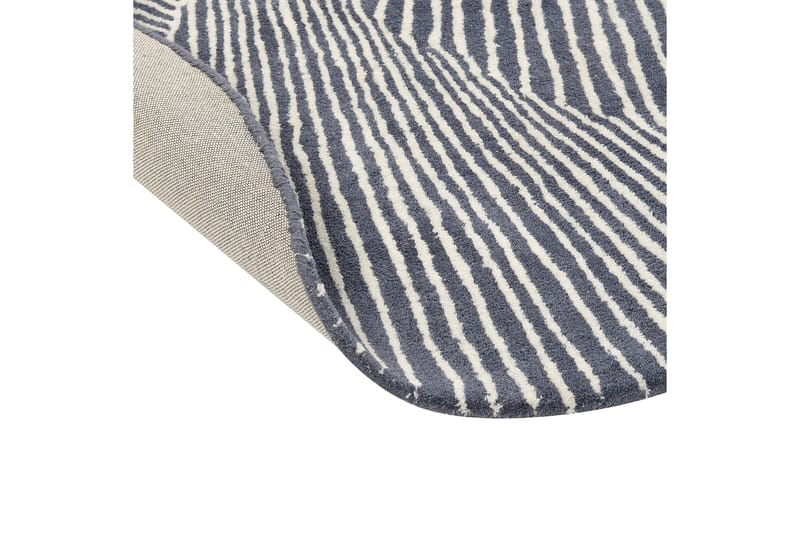 Zabol Ullmatta 140x200 cm Oval - Svart/Vit - Textilier & mattor - Mattor - Modern matta - Ullmattor