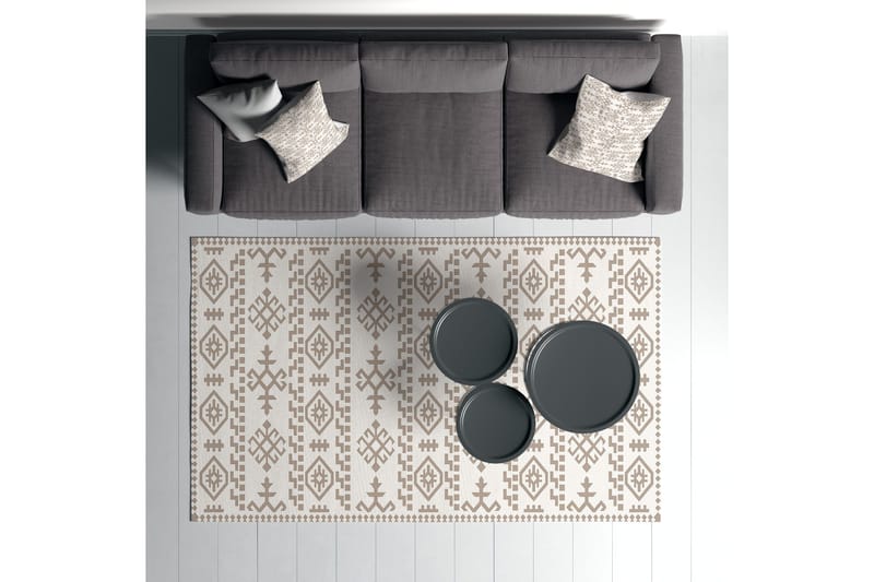 Ennoxeon Bomullsmatta 100x300 cm Rektangulär - Vit - Textilier & mattor - Mattor - Modern matta - Bomullsmattor