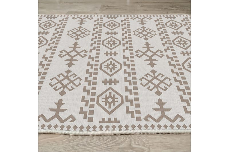 Ennoxeon Bomullsmatta 100x300 cm Rektangulär - Vit - Textilier & mattor - Mattor - Modern matta - Bomullsmattor