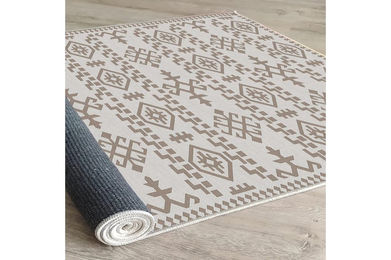 Ennoxeon Bomullsmatta 100x300 cm Rektangulär - Vit - Textilier & mattor - Mattor - Modern matta - Bomullsmattor