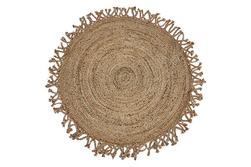 Zonguldak Ryamatta 120 cm Rund - Beige - Textilier & mattor - Mattor - Modern matta - Jutemattor & sisalmattor