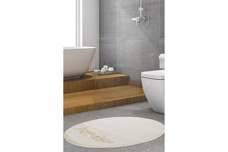 Neko Badrumsmatta 70x115 cm Rektangulär Ecru - Badrumsmattor