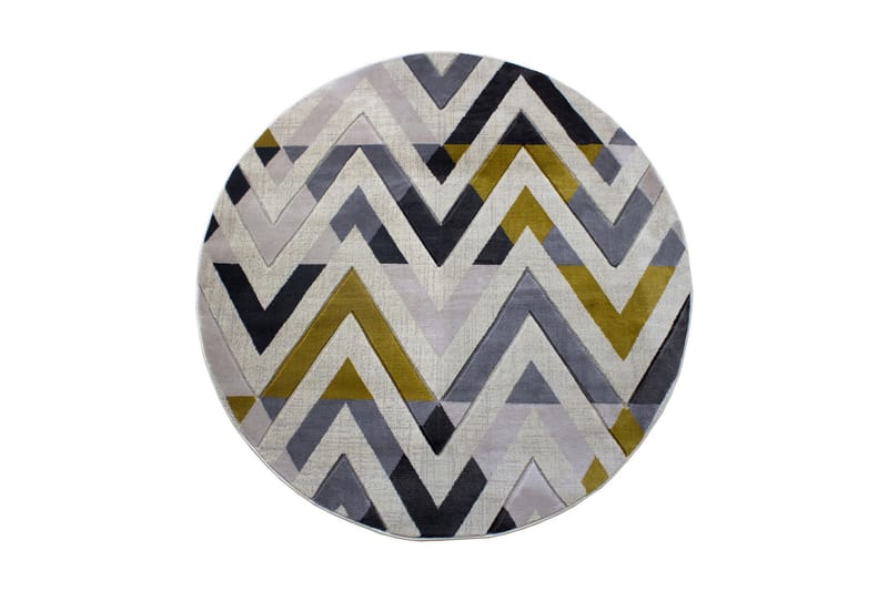 NYSHANTHE Matta Rund 160 cm Flerfärgad