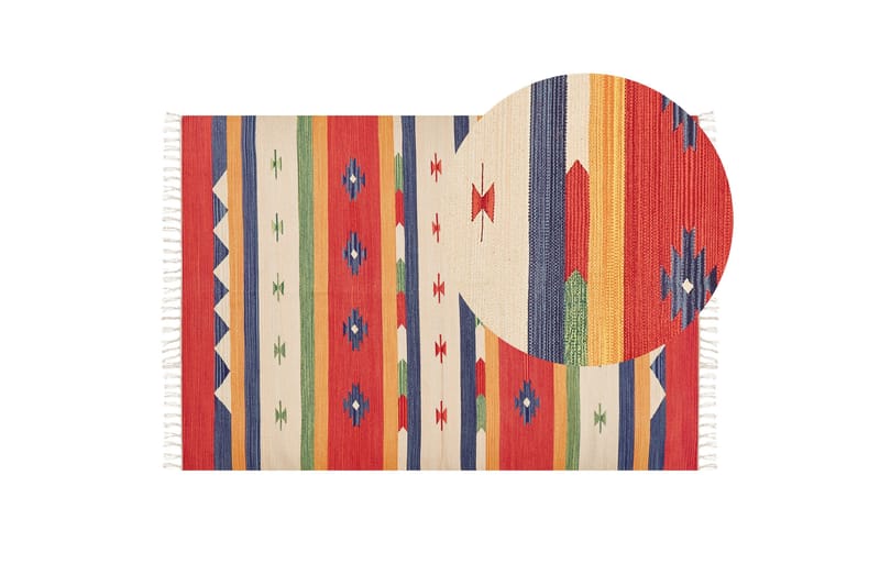 Alapars Kelimmatta 140x200 cm - Röd - Textilier & mattor - Mattor - Orientaliska mattor - Kelimmattor