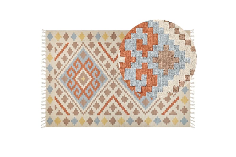 Atan Kelimmatta 200x300 cm - Beige - Textilier & mattor - Mattor - Orientaliska mattor - Kelimmattor
