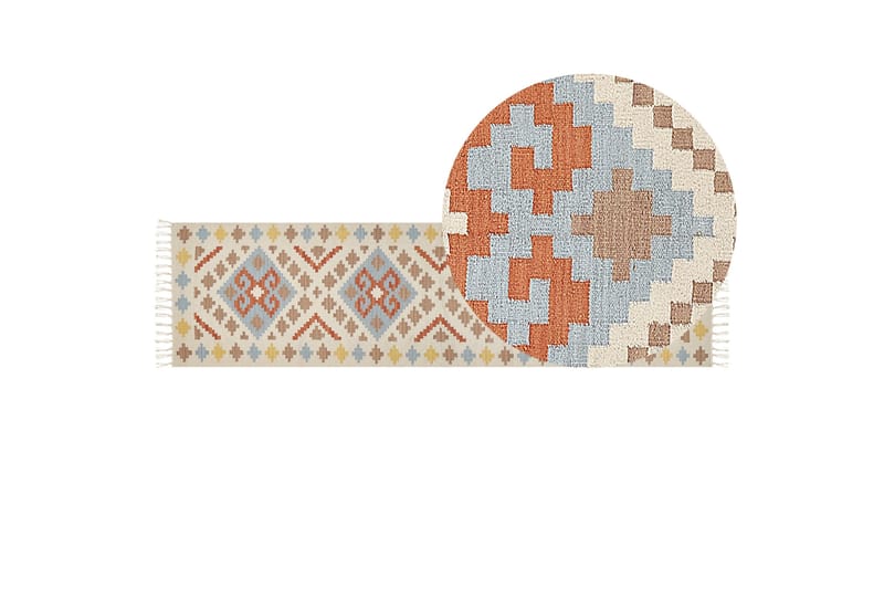 Atan Kelimmatta 80x300 cm - Beige - Textilier & mattor - Mattor - Orientaliska mattor - Kelimmattor