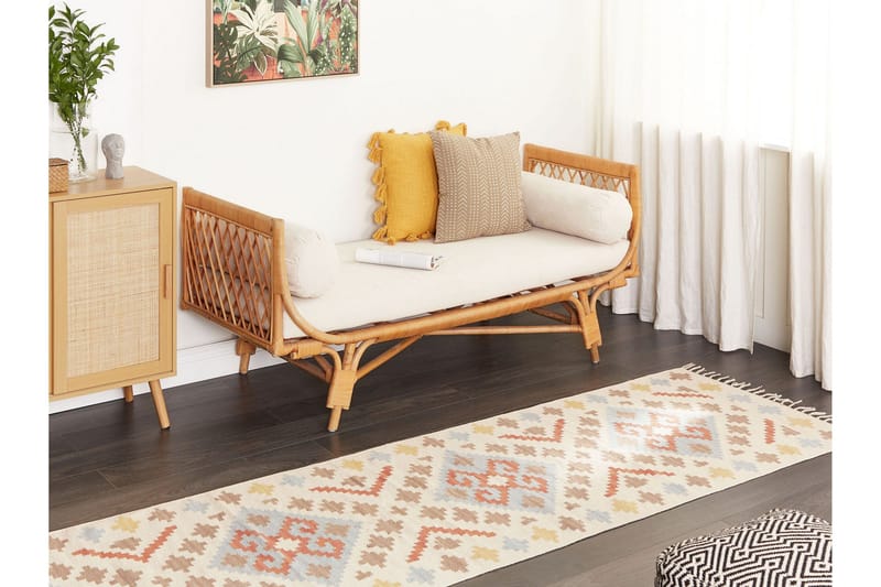 Atan Kelimmatta 80x300 cm - Beige - Textilier & mattor - Mattor - Orientaliska mattor - Kelimmattor