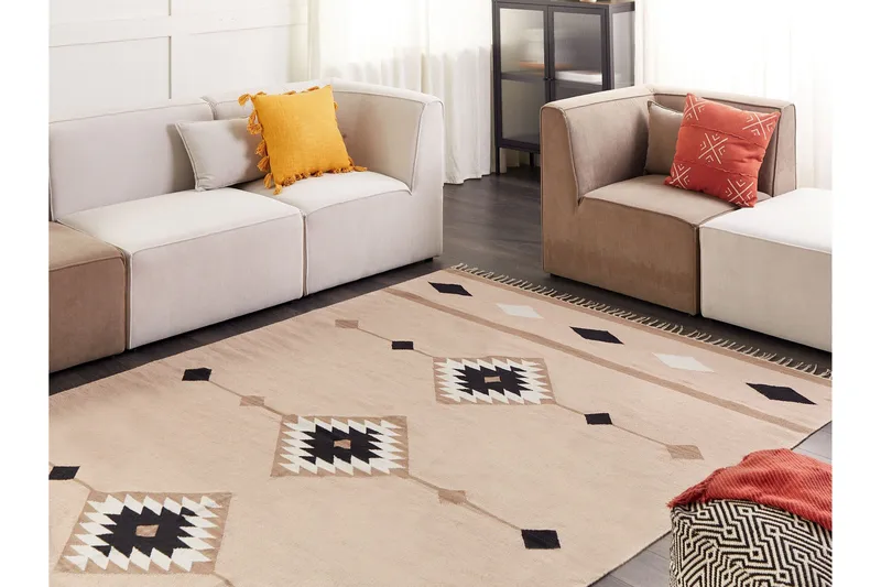 Berdik Kelimmatta 200x300 cm - Beige - Textilier & mattor - Mattor - Orientaliska mattor - Kelimmattor