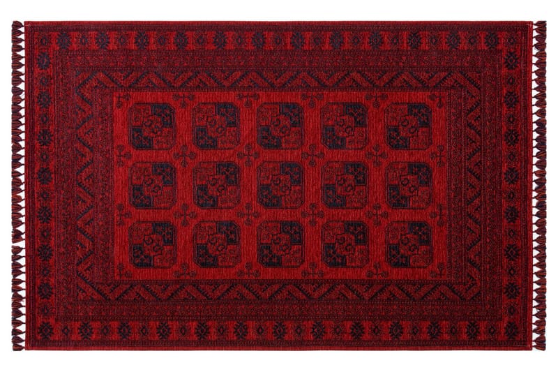 EKO HALI Matta 120x180 cm Röd/Mörkblå - Textilier & mattor - Mattor - Orientaliska mattor - Persisk matta