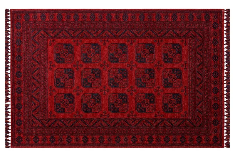 Eko Hali Matta 120x180 cm - Röd/Mörkblå - Textilier & mattor - Mattor - Orientaliska mattor - Persisk matta