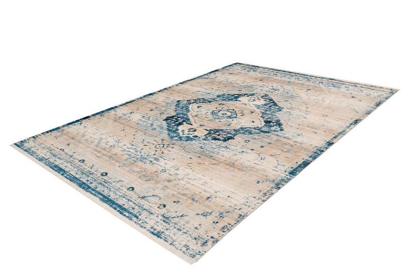 GANDEER LOND Matta Créme/Blå 120x170 cm - D-Sign - Persisk matta - Orientaliska mattor