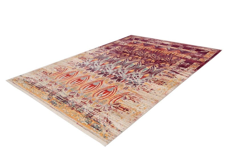 GANDEER SWE Matta 120x170 cm Röd/Flerfärgad - D-Sign - Persisk matta - Orientaliska mattor