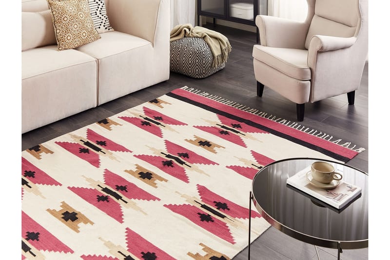 Garni Kelimmatta 160x230 cm - Röd - Textilier & mattor - Mattor - Orientaliska mattor - Kelimmattor